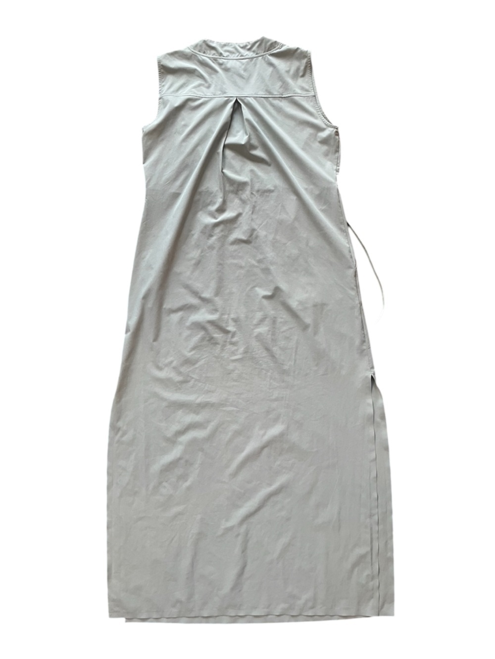 Athleta Marlow Maxi Sleeveless Coastal Grey V-Neck Athleisure Long Maxi Dress - Picture 5 of 11